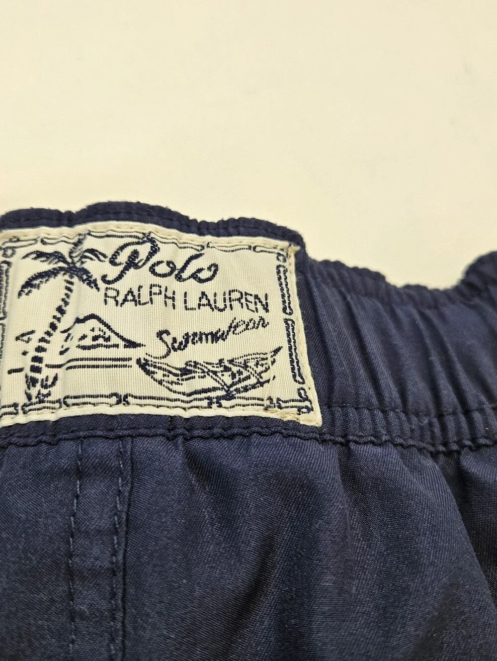 POLO RALPH LAUREN Swim Shorts Size X-Large 18 - 20 years Blue Yellow